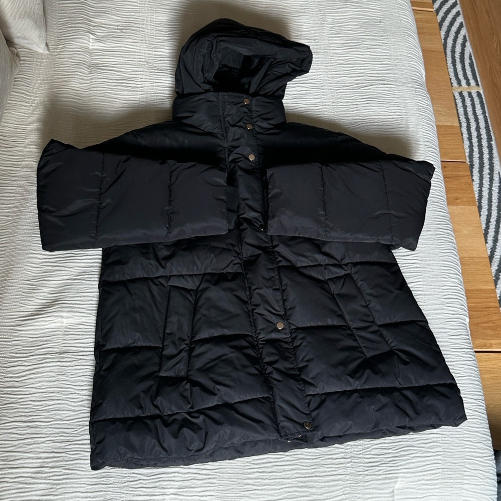 Zara Black Puffer Jacket